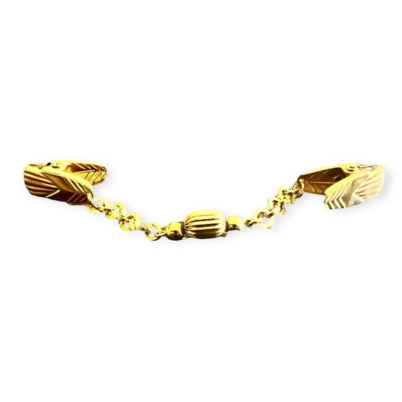 Vintage Gold Sweater Clip, Sweater Guard, 5.5” Long - Picture 1 of 5